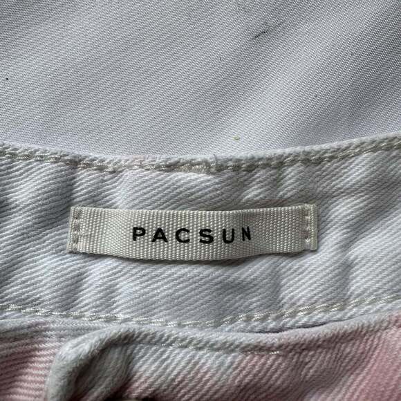 PacSun Tie Dye High Rise Festival Denim Shorts Size 28 - Picture 4 of 4